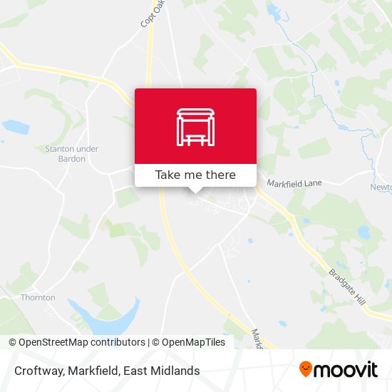 Croftway, Markfield map