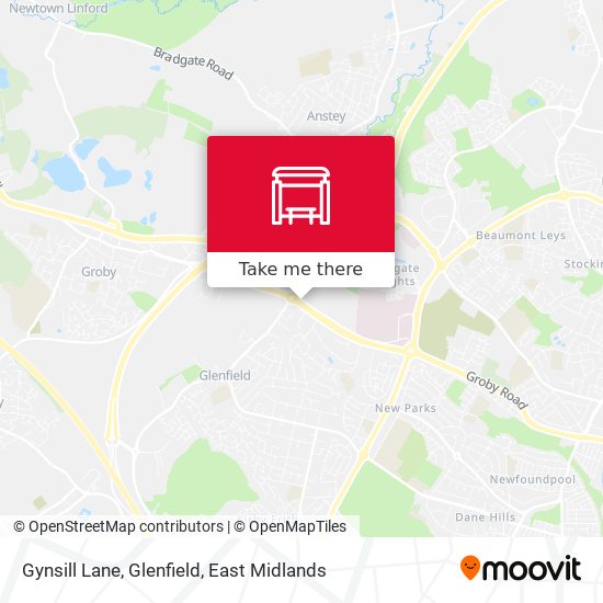 Gynsill Lane, Glenfield map