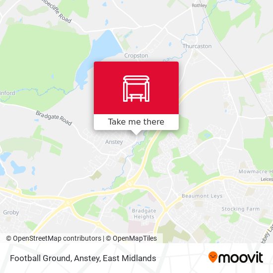 Football Ground, Anstey map