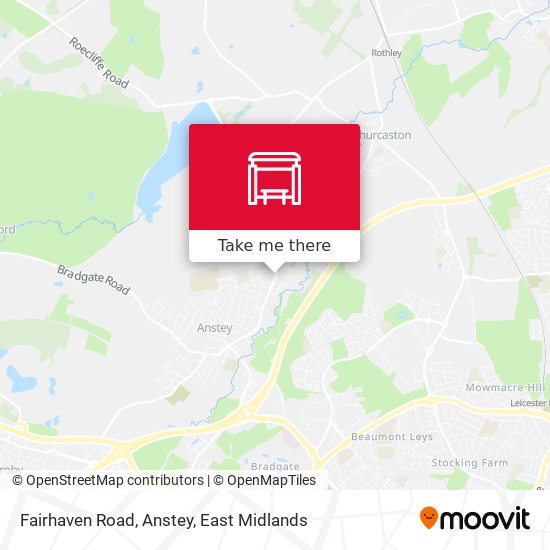 Fairhaven Road, Anstey map