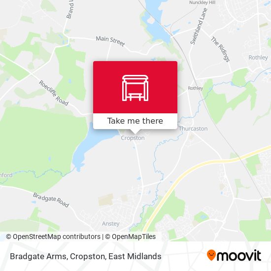 Bradgate Arms, Cropston map