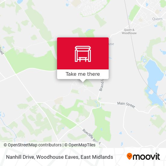 Nanhill Drive, Woodhouse Eaves map