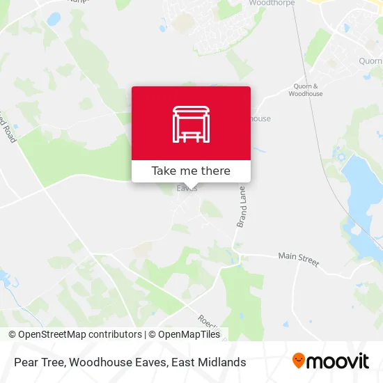 Pear Tree, Woodhouse Eaves map