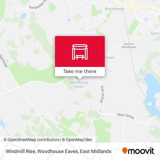 Windmill Rise, Woodhouse Eaves map