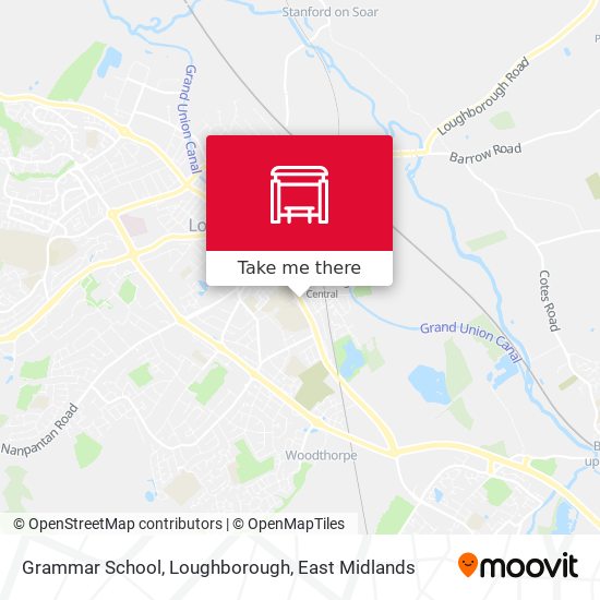 Grammar School, Loughborough map