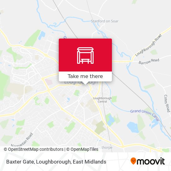 Baxter Gate, Loughborough map