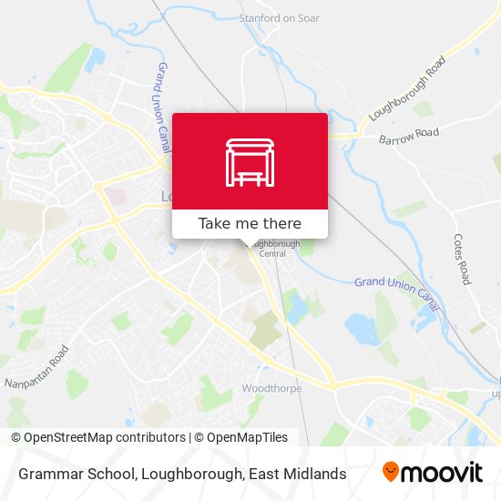 Grammar School, Loughborough map