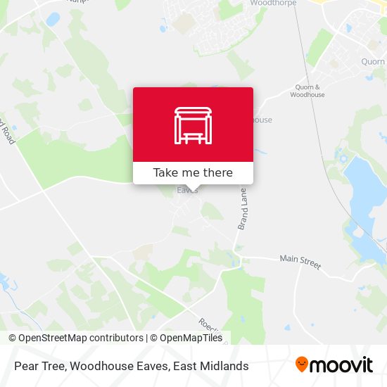 Pear Tree, Woodhouse Eaves map