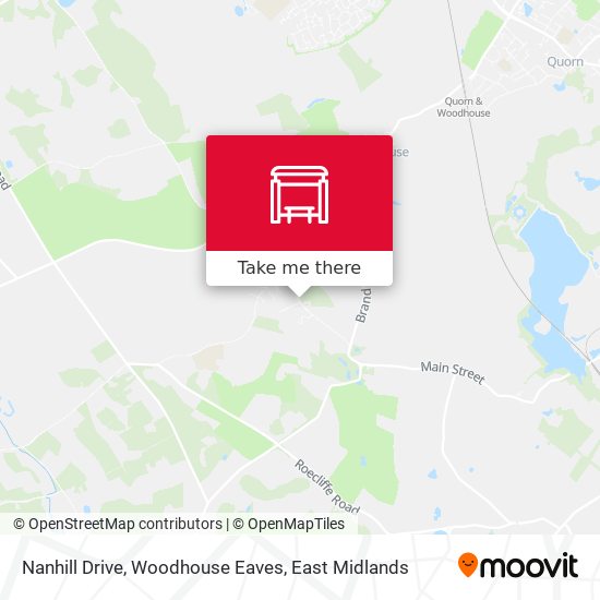 Nanhill Drive, Woodhouse Eaves map