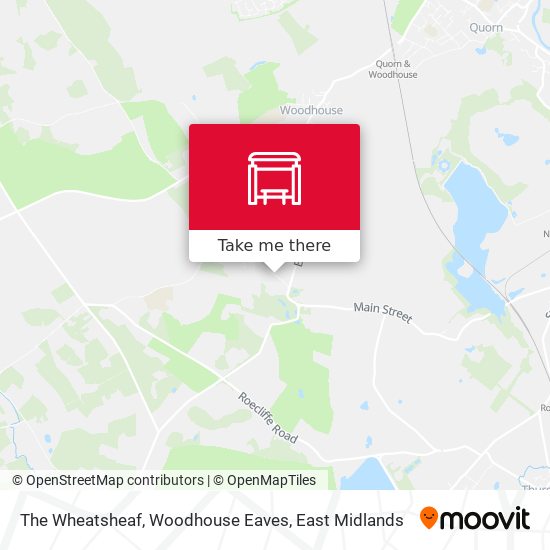 The Wheatsheaf, Woodhouse Eaves map
