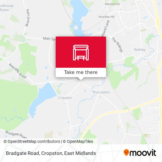 Bradgate Road, Cropston map