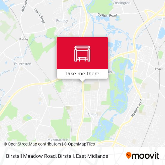 Birstall Meadow Road, Birstall map