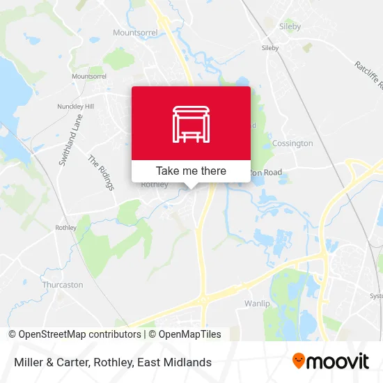 Miller & Carter, Rothley map