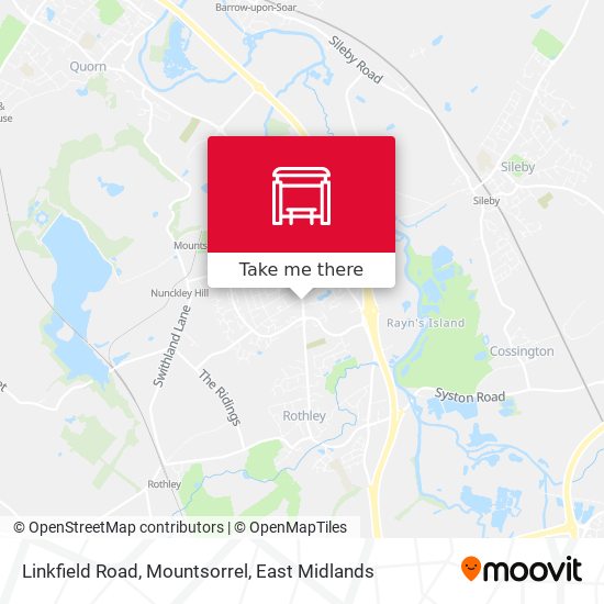 Linkfield Road, Mountsorrel map