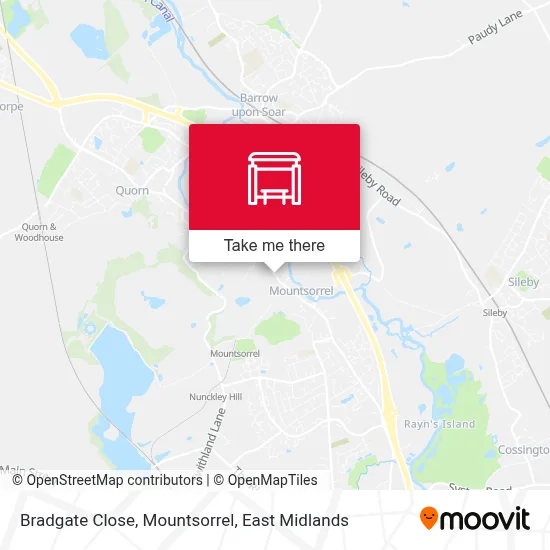 Bradgate Close, Mountsorrel map