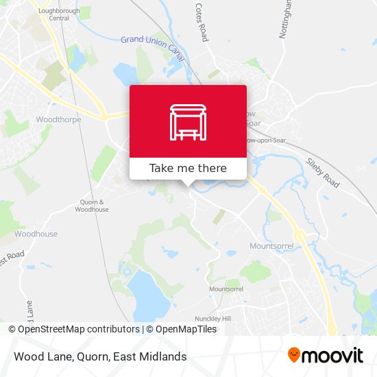 Wood Lane, Quorn map
