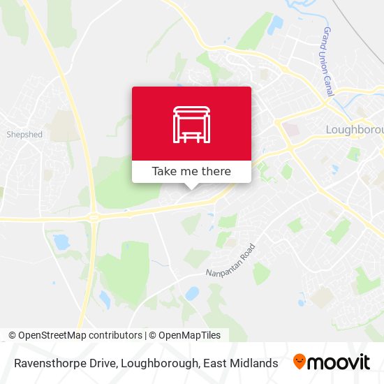 Ravensthorpe Drive, Loughborough map
