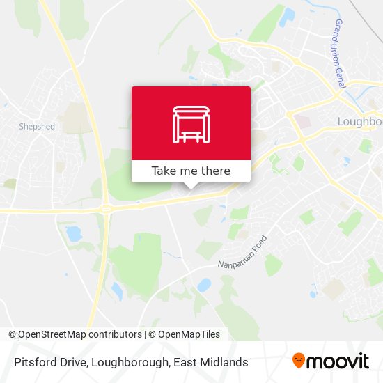 Pitsford Drive, Loughborough map