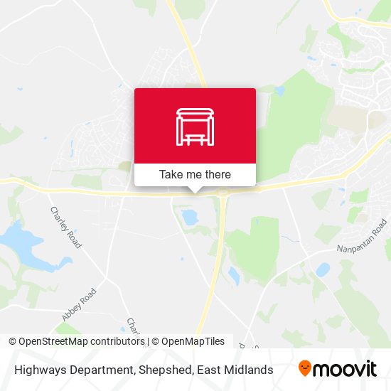 Highways Department, Shepshed map