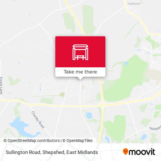 Sullington Road, Shepshed map