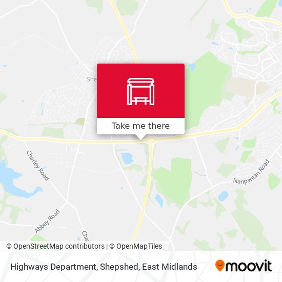 Highways Department, Shepshed map