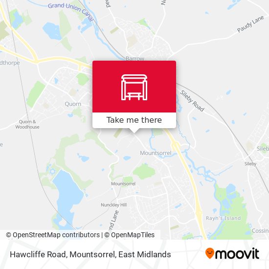 Hawcliffe Road, Mountsorrel map