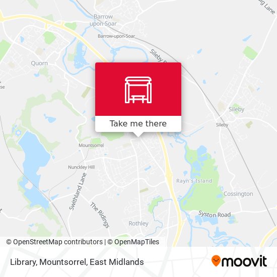 Library, Mountsorrel map