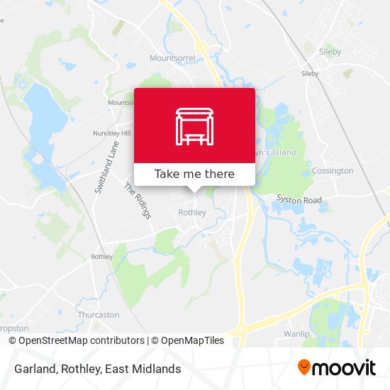 Garland, Rothley map