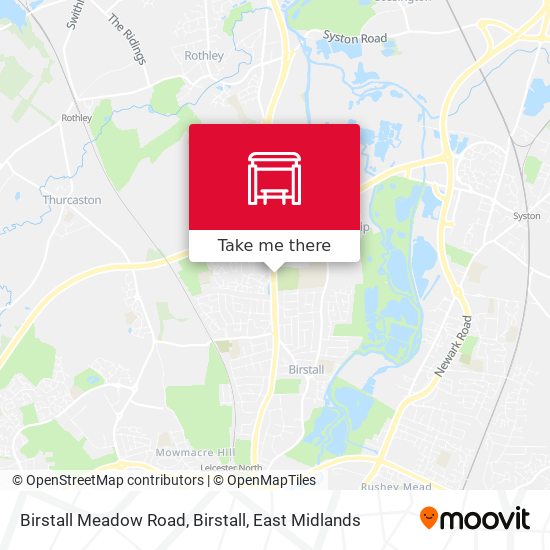 Birstall Meadow Road, Birstall map