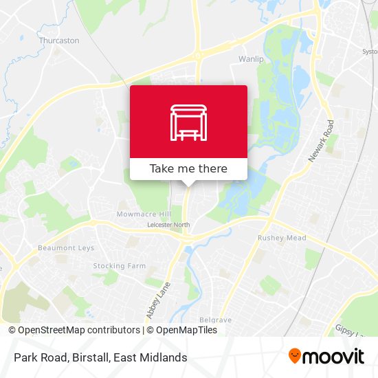 Park Road, Birstall map