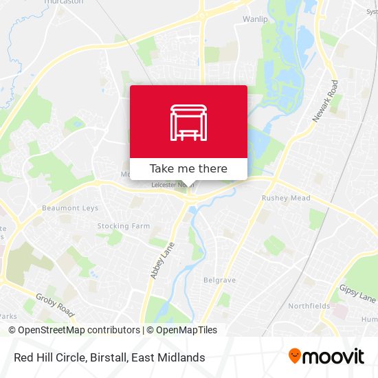 Red Hill Circle, Birstall map