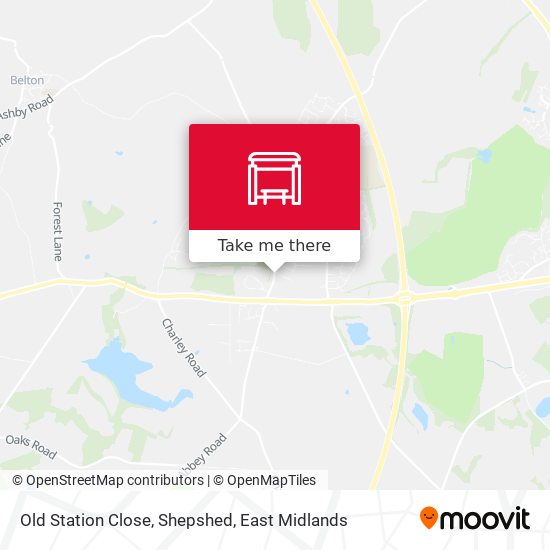 Old Station Close, Shepshed map