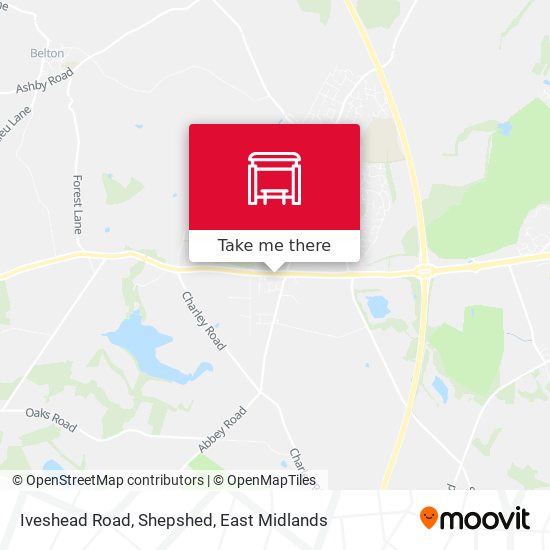 Iveshead Road, Shepshed map