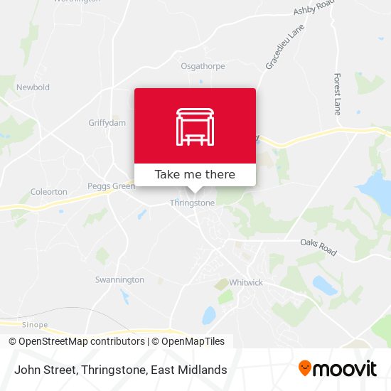 John Street, Thringstone map