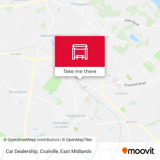 Car Dealership, Coalville map