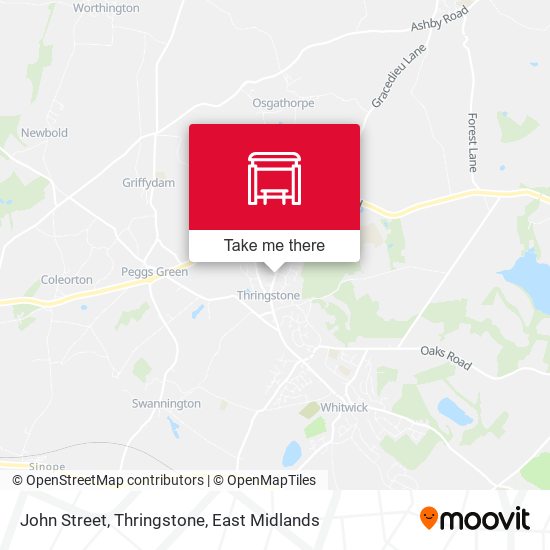 John Street, Thringstone map
