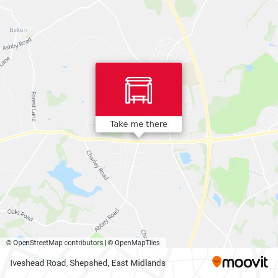 Iveshead Road, Shepshed map