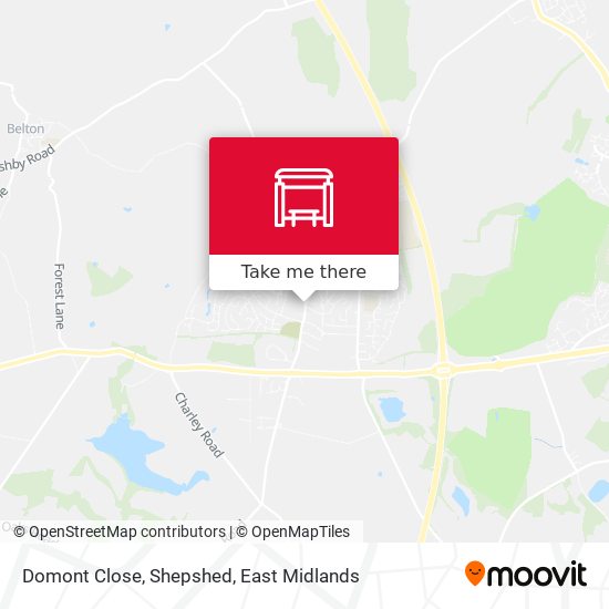 Domont Close, Shepshed map
