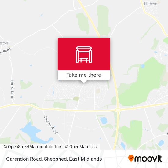 Garendon Road, Shepshed map