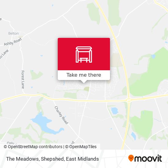 The Meadows, Shepshed map