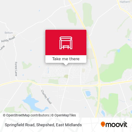 Springfield Road, Shepshed map