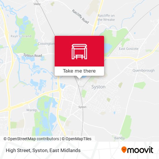 High Street, Syston map