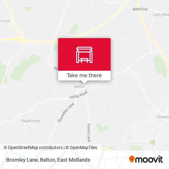 Bromley Lane, Belton map