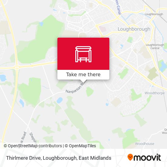 Thirlmere Drive, Loughborough map