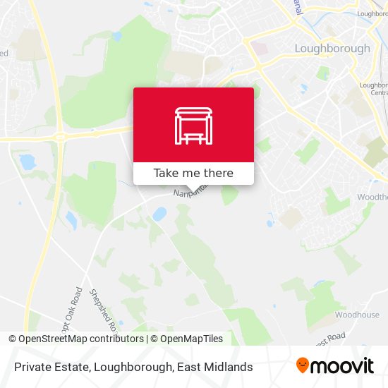 Private Estate, Loughborough map