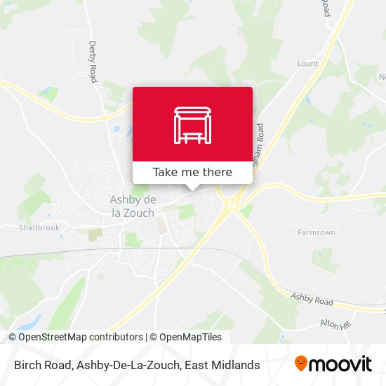 Birch Road, Ashby-De-La-Zouch map