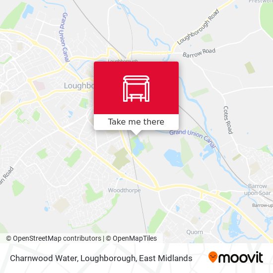 Charnwood Water, Loughborough map