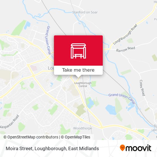 Moira Street, Loughborough map