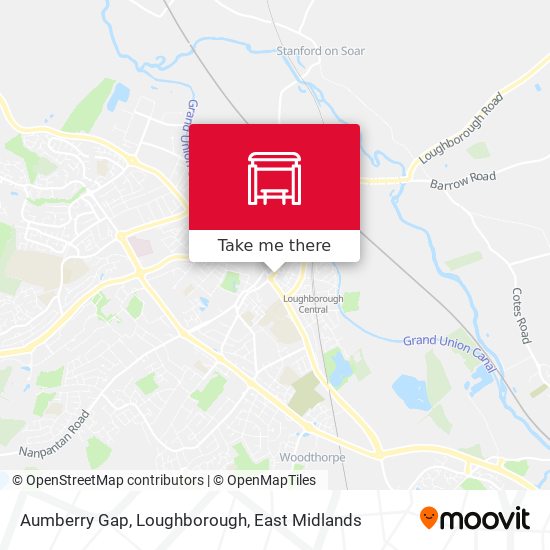 Aumberry Gap, Loughborough map
