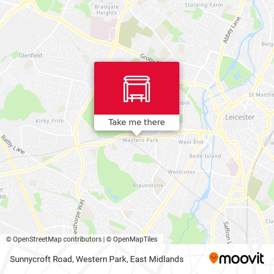 Sunnycroft Road, Western Park map